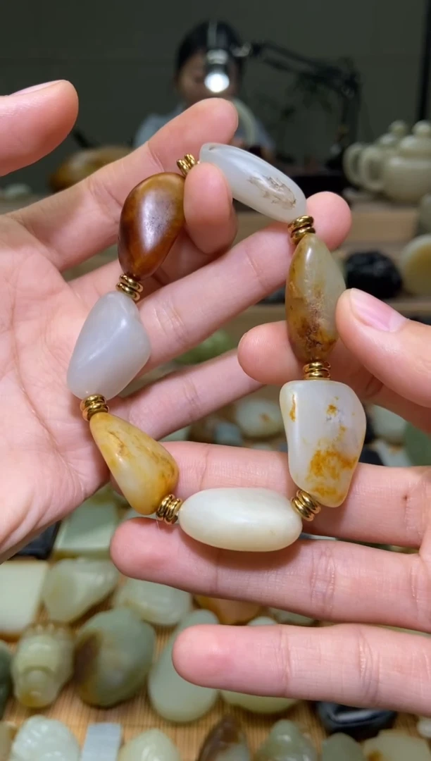 未镶嵌手串和田玉新疆和田玉原石手串