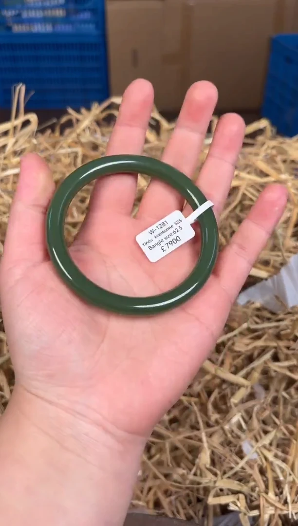 未镶嵌手镯石英质玉W1281