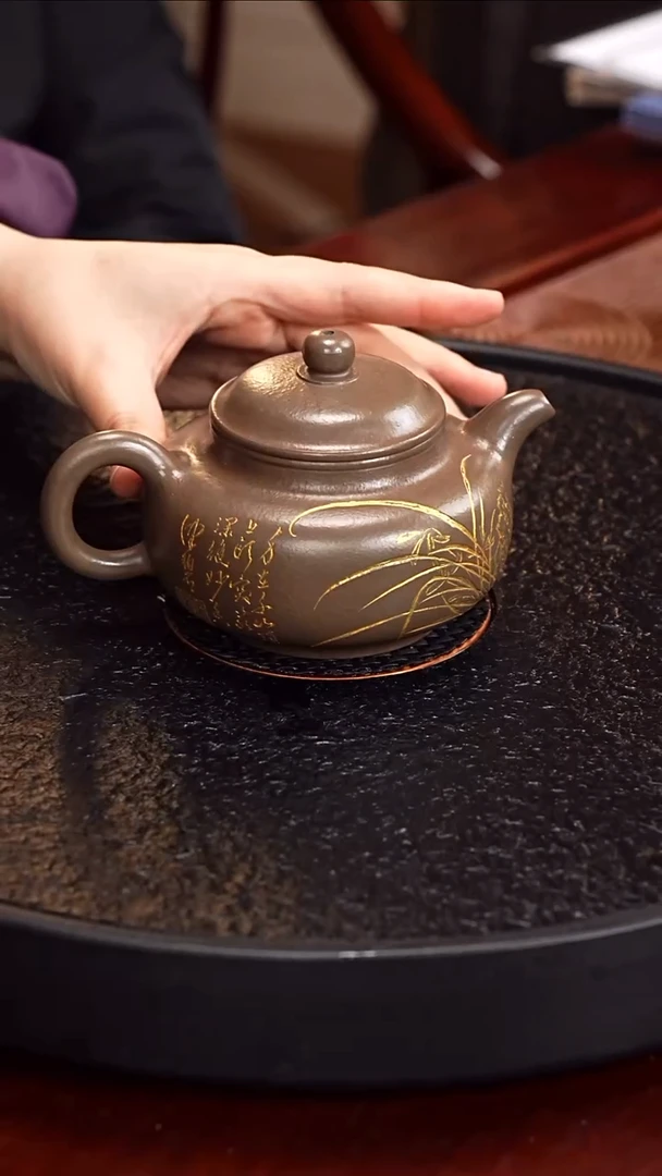 茶壶紫砂邵映华 风华30 宫廷丹青砂 350毫升 邮票 谢稚柳