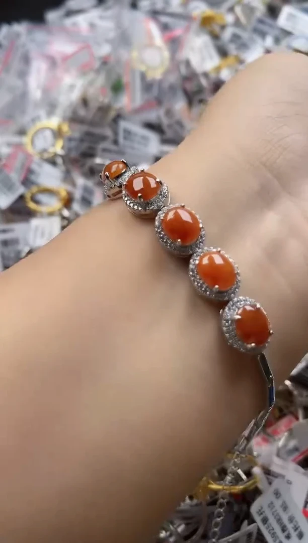 翡翠戒指银S925镶嵌1111---9