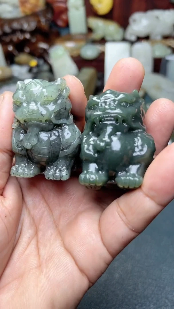 和田玉未镶嵌把件2