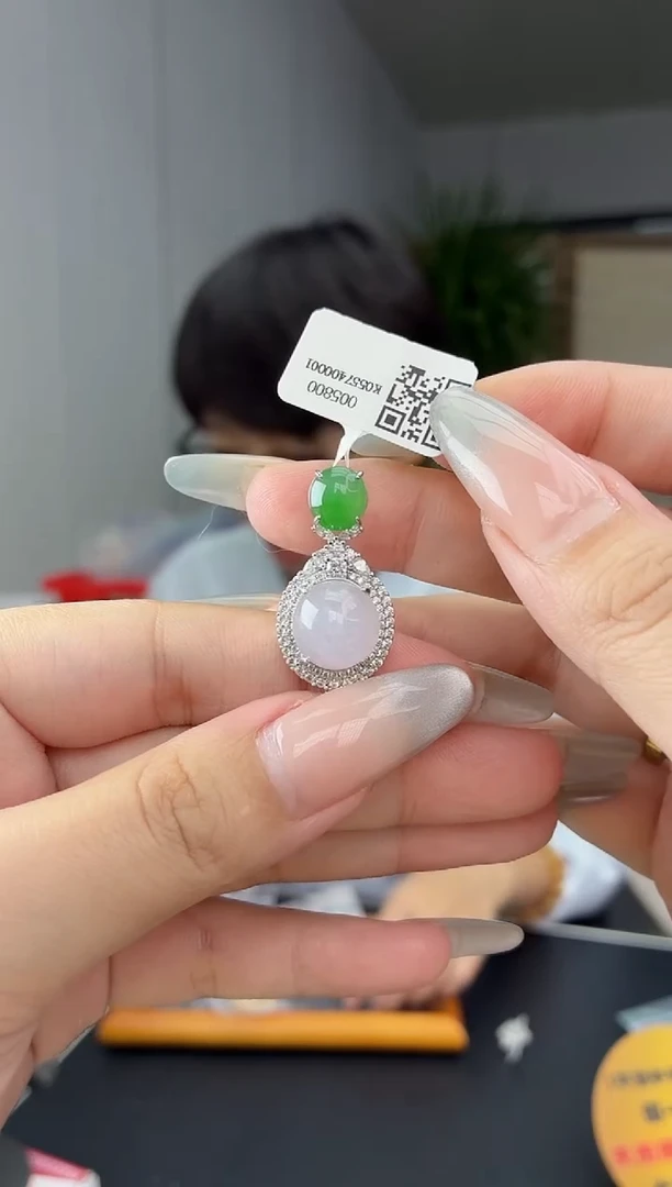 颈饰银S925镶嵌翡翠1111111111111