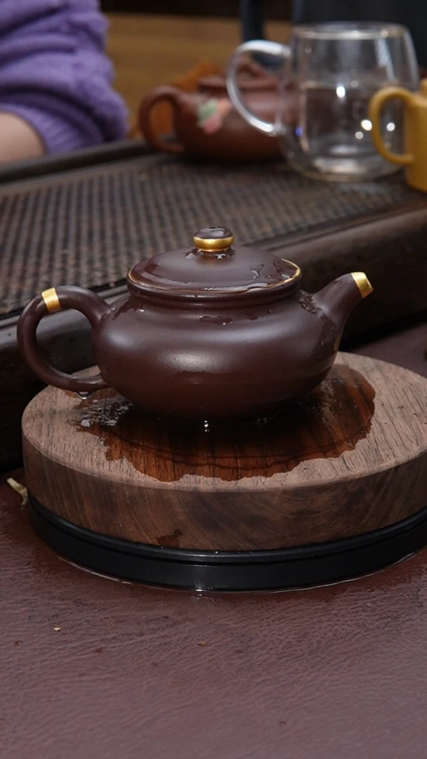 【闪购商品】紫砂茶壶描金仿古紫砂壶