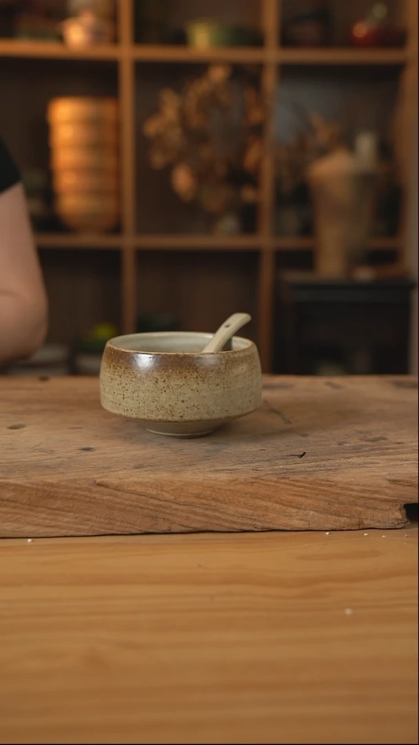 奶奶系列的钵钵米饭碗加勺子