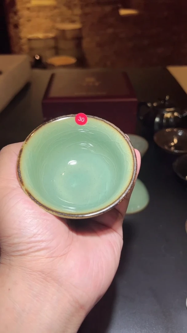 茶盏30柴烧建盏主人杯
