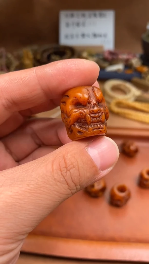 【闪购商品】牛骨其他P901-马骨尸驼林玉化料-有棕裂