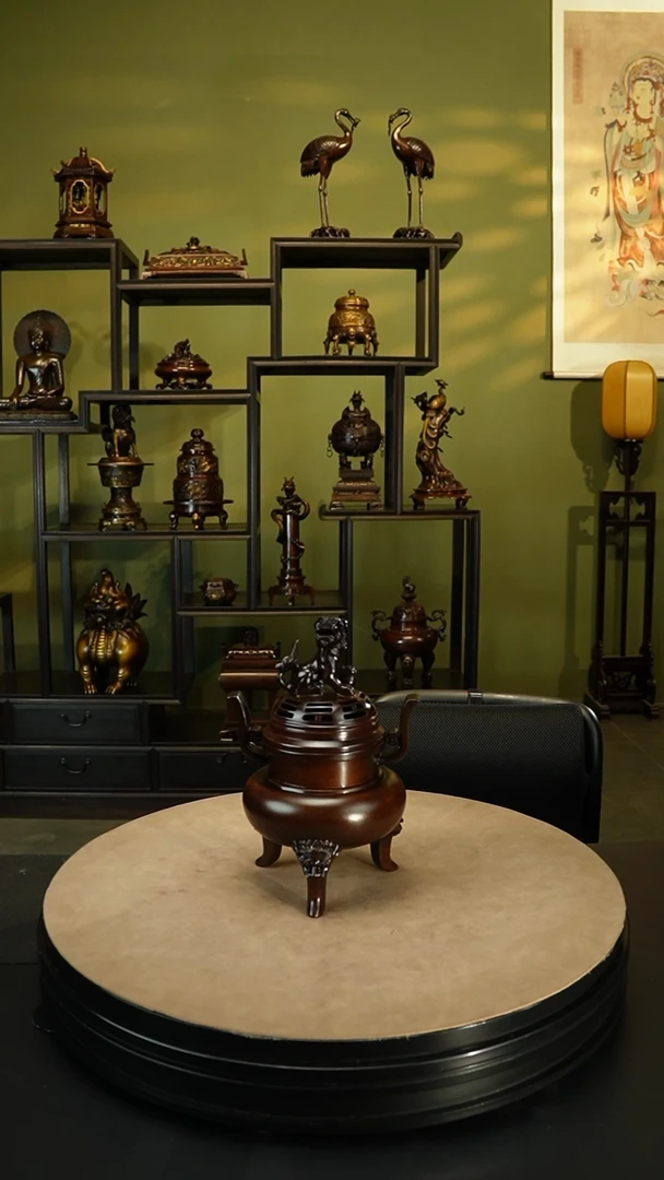 【闪购商品】紫铜精炼铜朝冠八卦栗