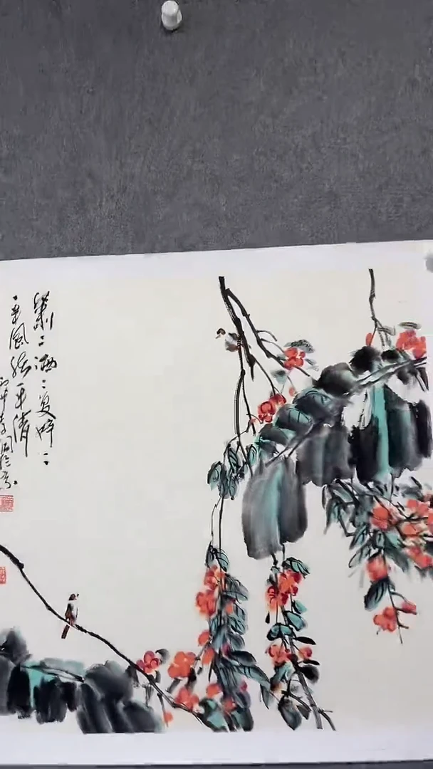 国画李纲-4平尺-花鸟国画