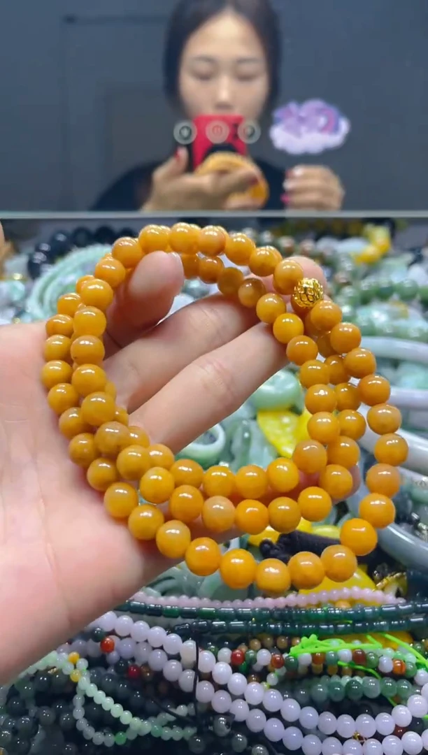 颈饰未镶嵌翡翠7MM/L/翡翠A货，一件也是批发价