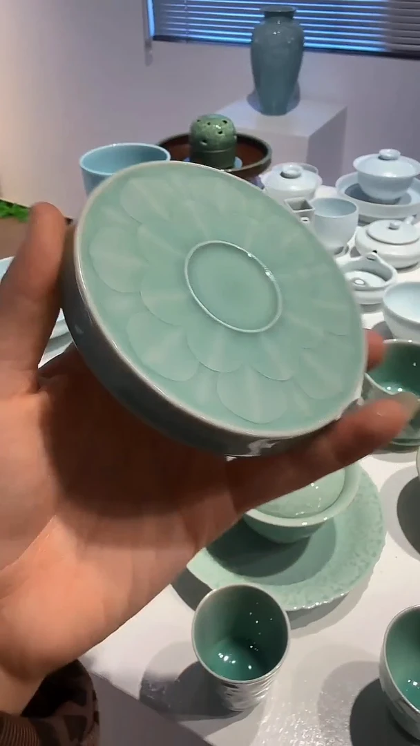 青瓷手工茶器包邮