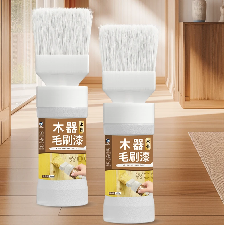 天佑水性净味木器漆毛刷漆家具改色漆入户门翻新漆油漆涂料小刷漆