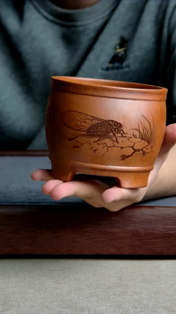 紫砂花盆10.5*9内径尺寸