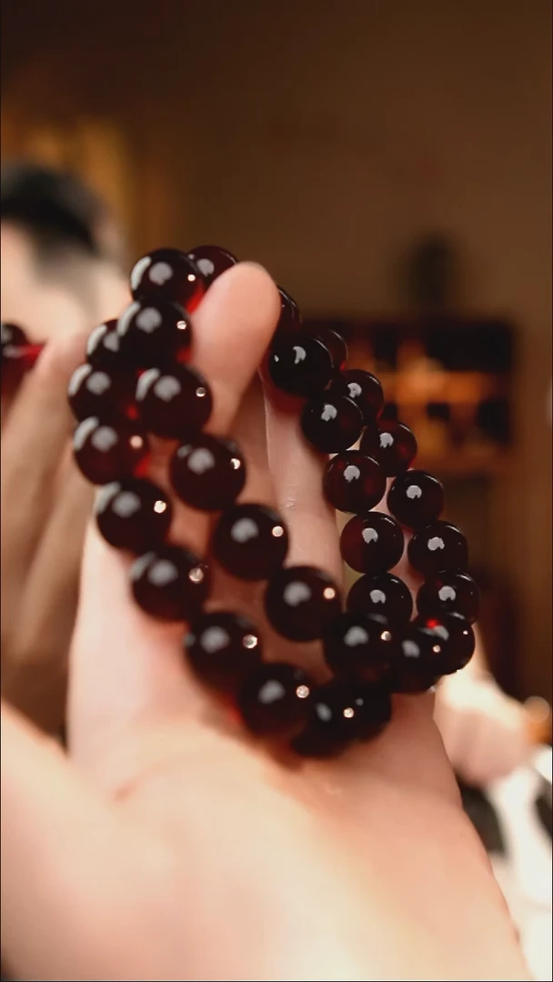 琥珀颈饰未镶嵌13+血珀妈妈链