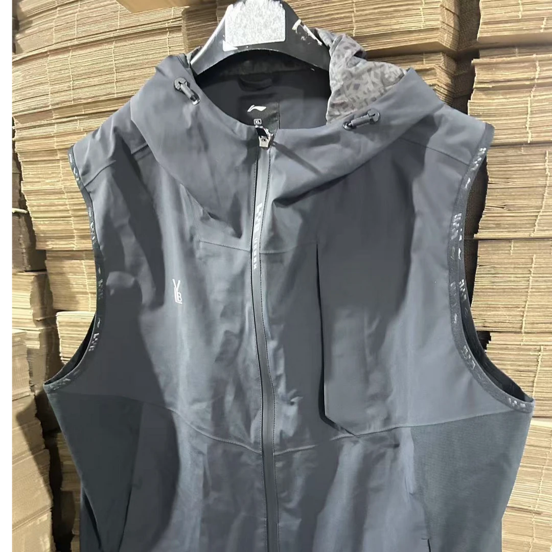 《B品以直播展示为准》李宁速干无袖运动休闲连帽马甲外套男AWBU304