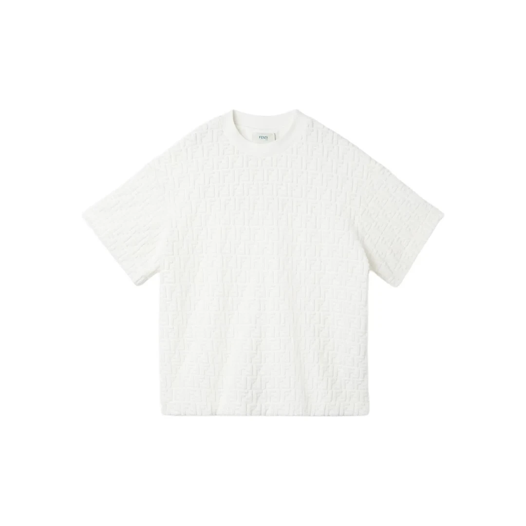 FENDI芬迪T恤童装 圆领短袖套头 白色 儿童款 ZC
