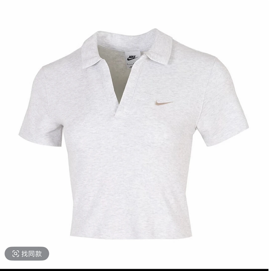 Nike耐克跑步女装短袖白色时尚夏季百搭POLO衫DV7885-051