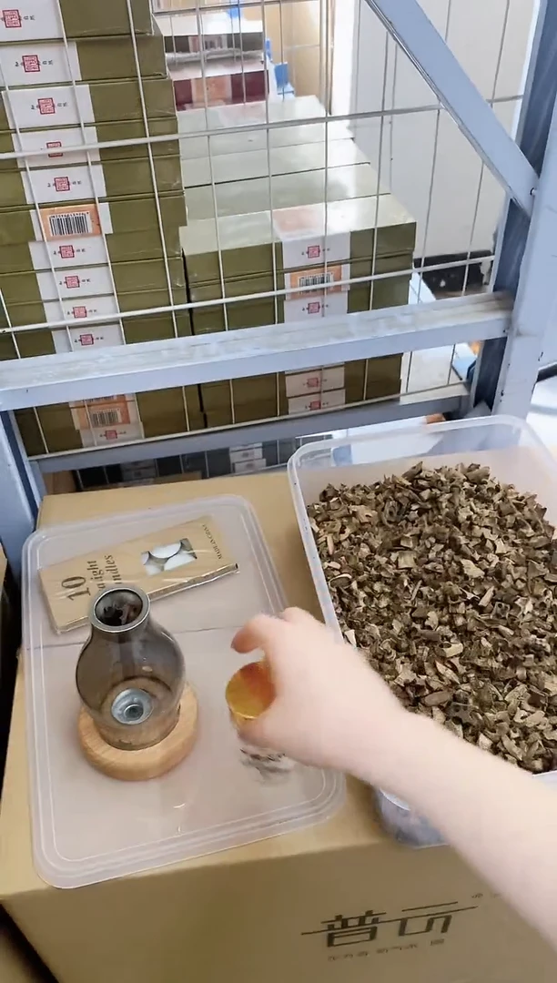 香篆1抖音-奇楠车珠料15g+香薰灯+蜡烛