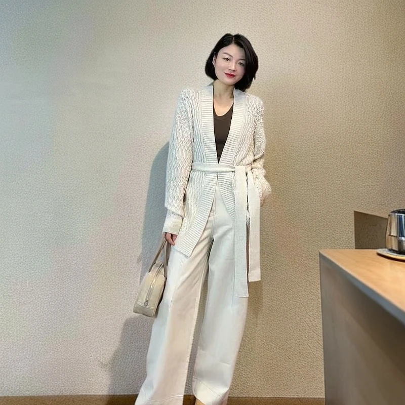 【TANTAN】气质轻奢时尚长款百搭开衫#450