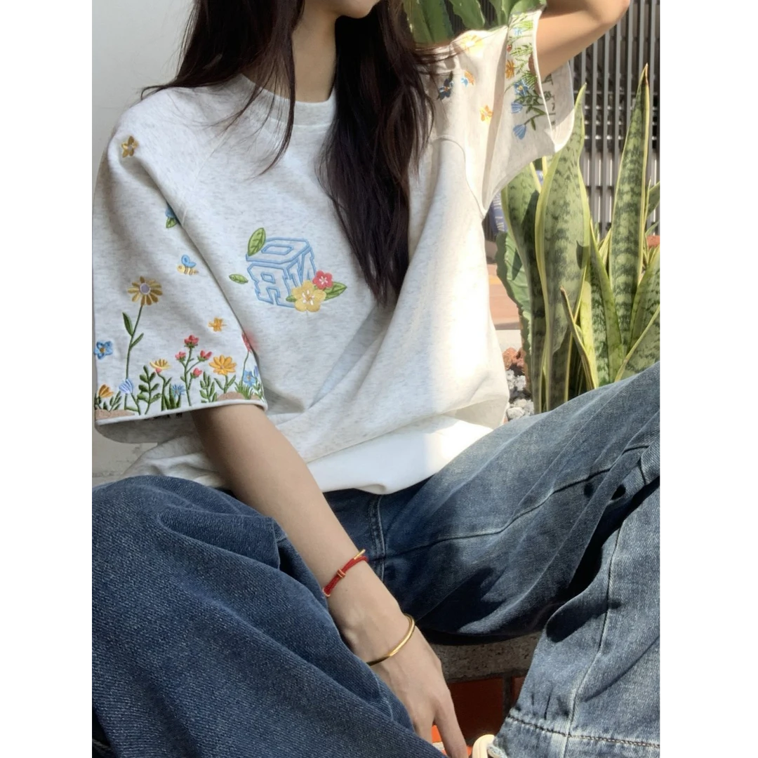 五一旅游出街网红洋气炸街女装甜美可爱风格短袖女款爆款2025新款