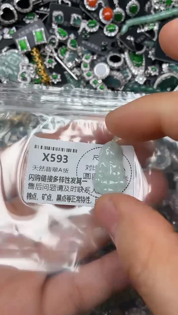颈饰未镶嵌翡翠X593鱼缸料