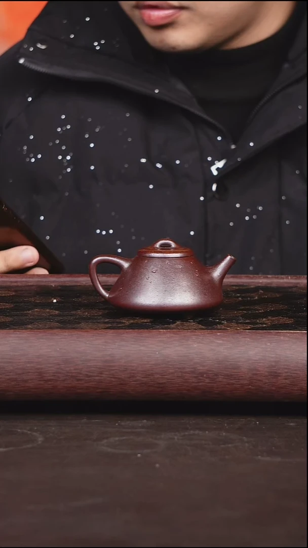 茶壶紫砂柴烧 子冶石瓢