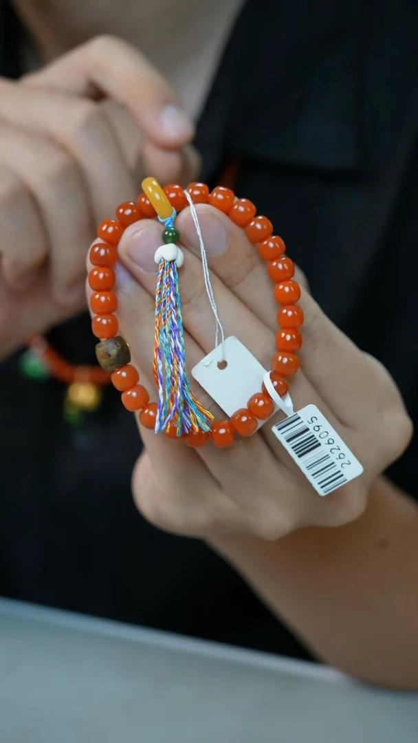 未镶嵌手串南红玛瑙107号-7.5mm手串/GG/9