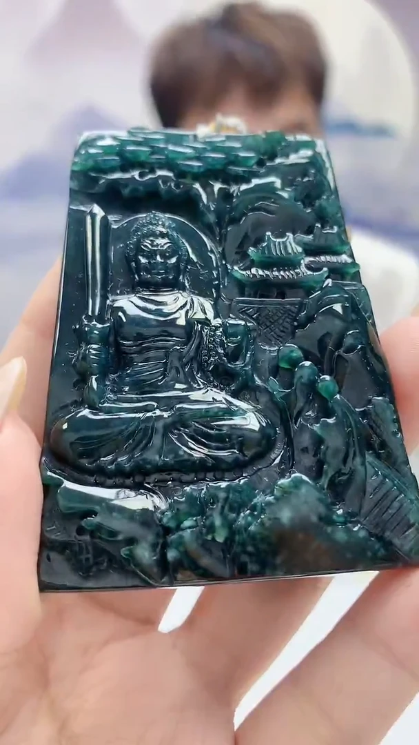 未镶嵌定制翡翠4868xx-毛货挂件41