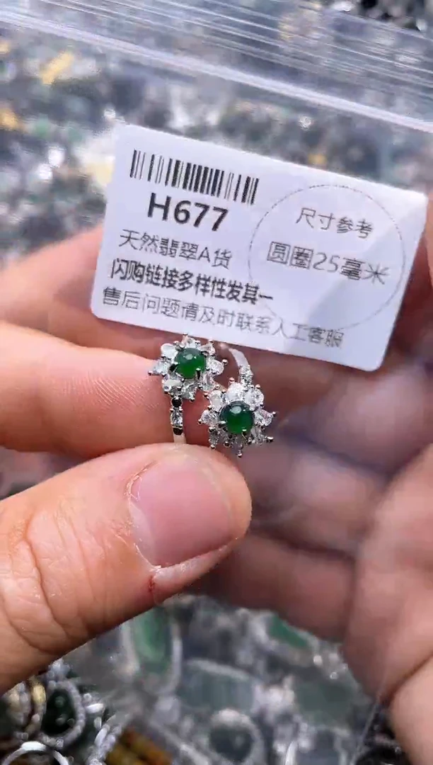 【闪购商品】翡翠颈饰未镶嵌H677戒指
