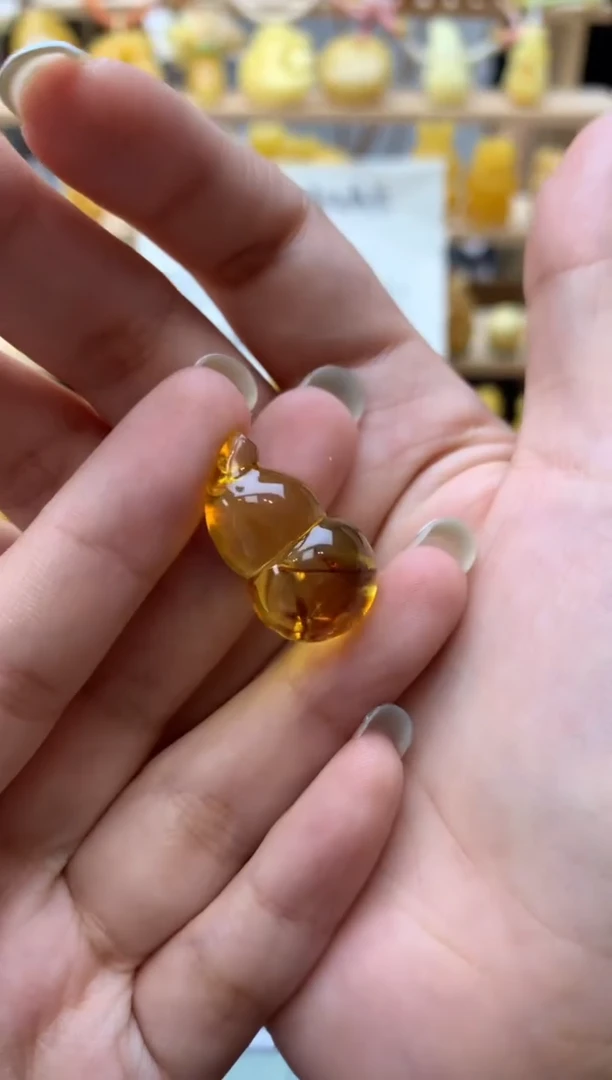 琥珀未镶嵌珠宝奇石099琥珀蜜蜡微瑕花粉