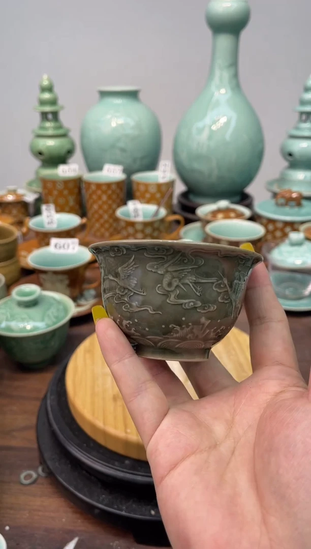 特价福利 微瑕 慧仙青瓷
