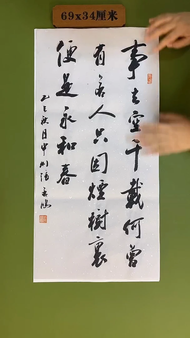 书法书法 张若鸿 尺寸69cm*34cm