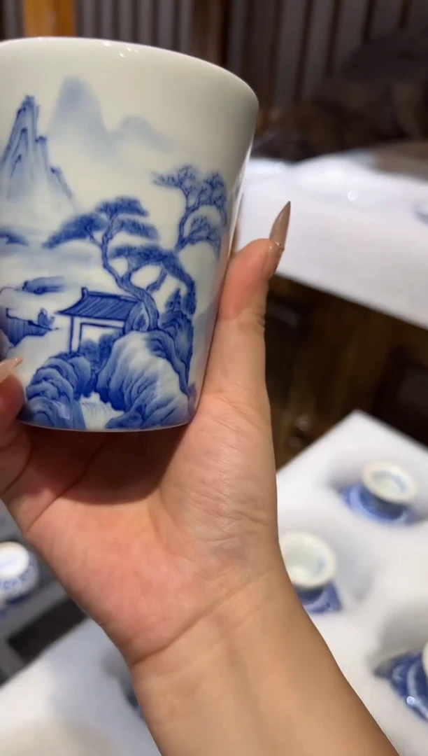 瓷片景德镇瓷器茶器茶杯
