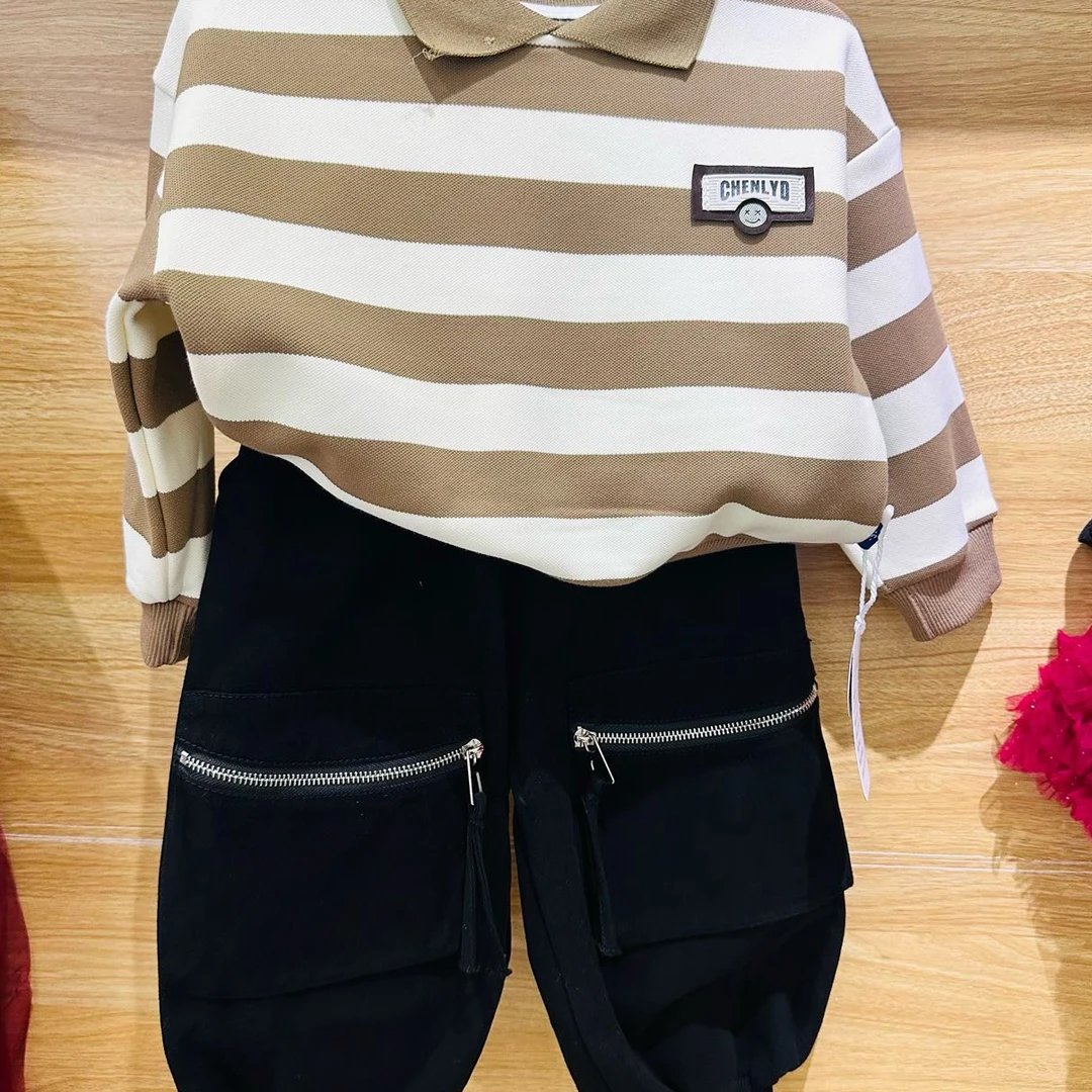 田木果 2024冬季时尚男女童套装