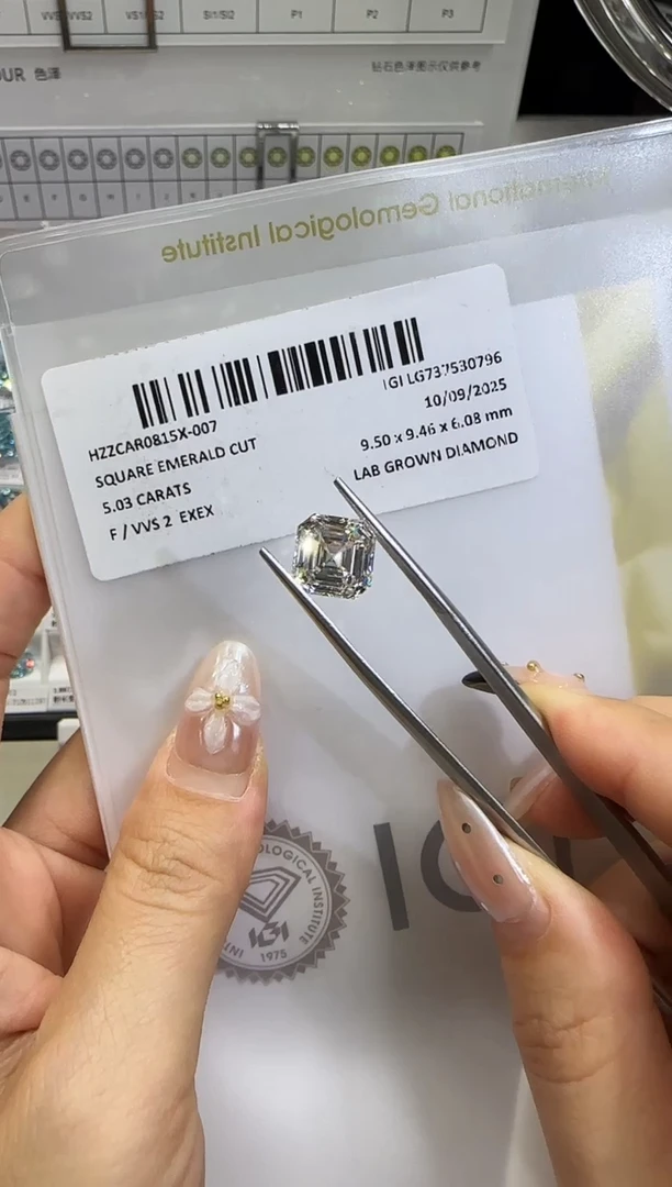 裸石实验室培育钻石5.03ct