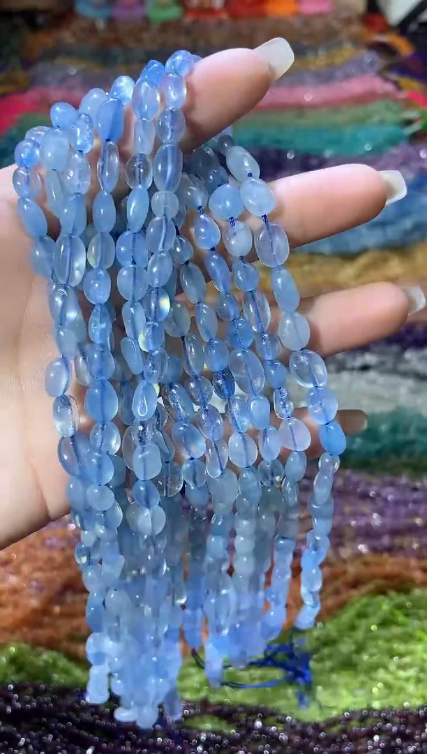 水晶珠宝半成品未镶嵌随形海蓝宝