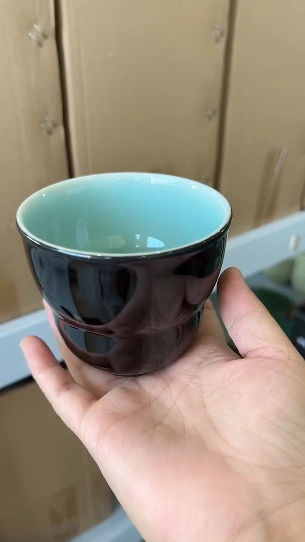 龙泉云间青瓷小米茶器