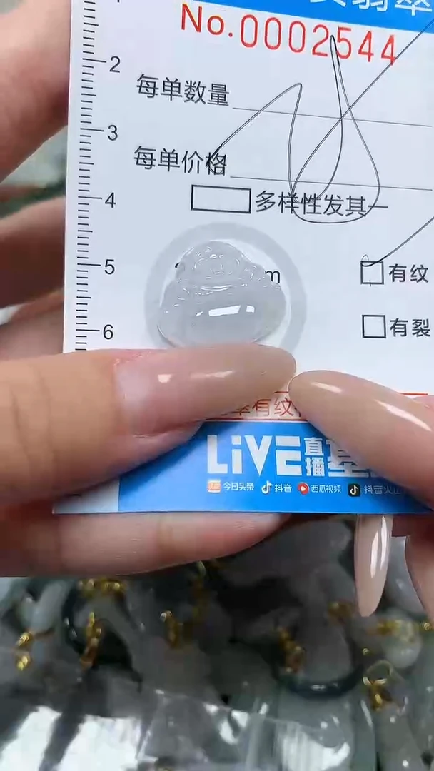 翡翠未镶嵌颈饰净货挂件-2544