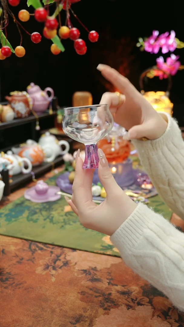 【闪购商品】紫色高足主人杯60cc@@@@@