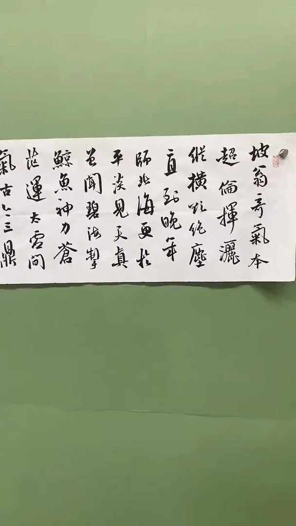 横款精品四尺对开，坡翁