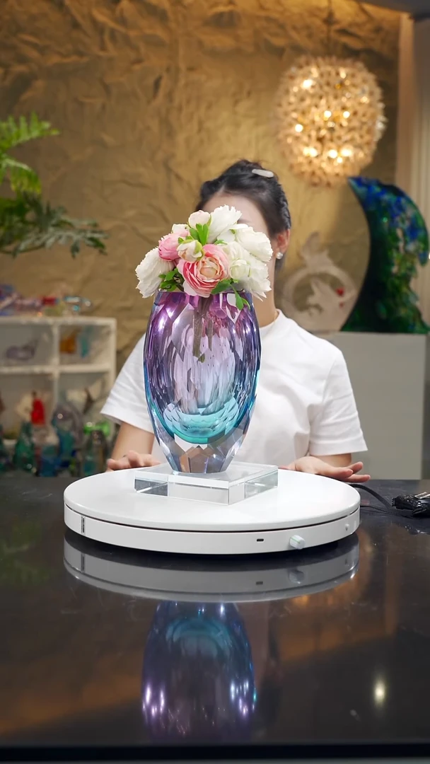 福利金红蓝切面花瓶2号