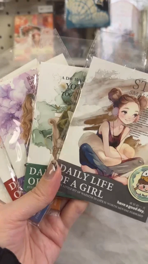 1-4 少女生活日常贴纸 随机3款