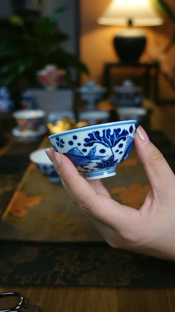 鱼藻鸡心杯1111111