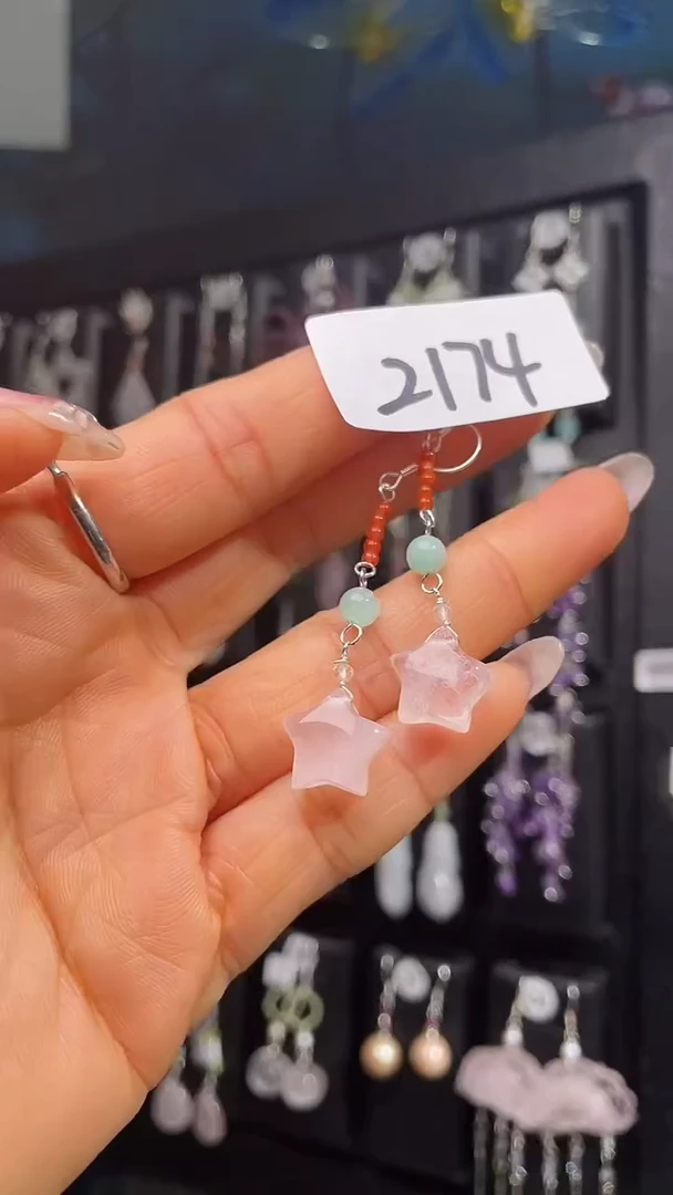 银S925镶嵌耳饰紫晶喜欢拍