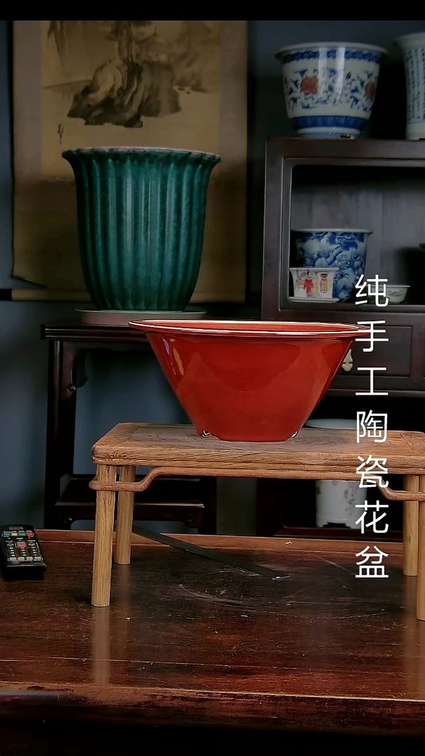 景德镇陶瓷手工花盆1