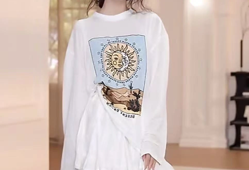 【YANYAN】夏季百搭太阳花长袖防晒T恤YY-3511