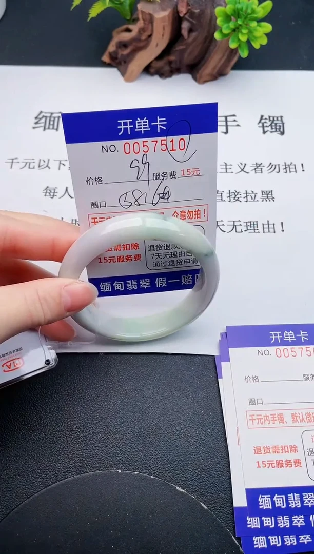 【闪购商品】翡翠手镯未镶嵌10天然翡翠A货