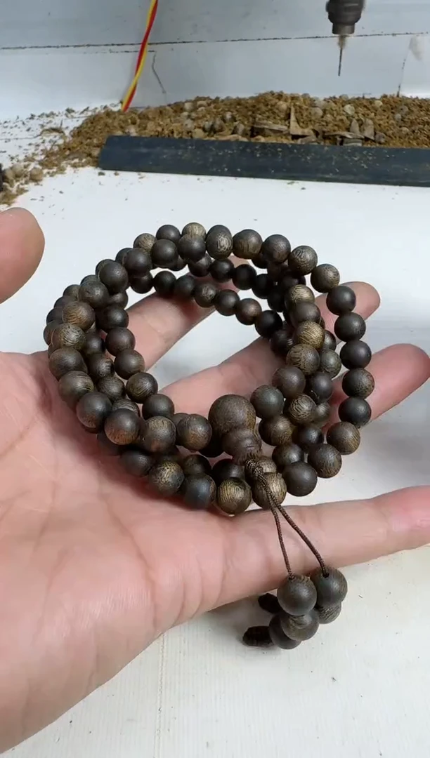 【闪购商品】沉香手串乌身0.8规格多圈33克