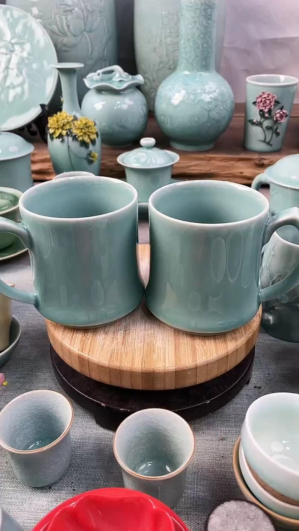 【闪购商品】2个 特价 微瑕 慧仙青瓷