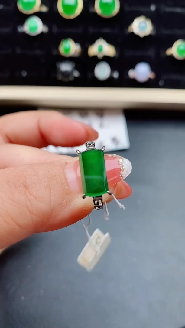 【闪购商品】翡翠戒指银S925镶嵌50800