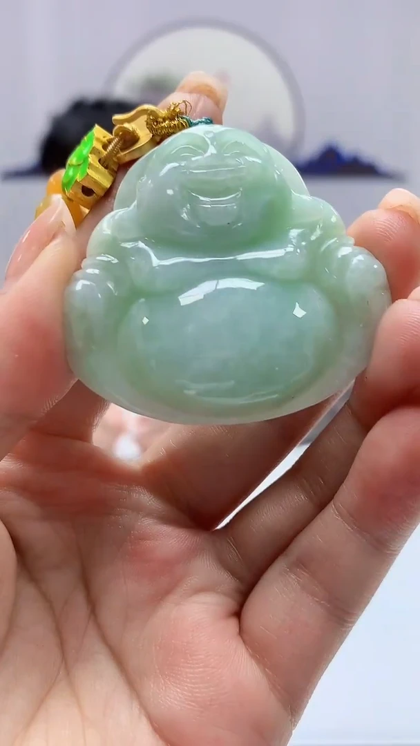 【闪购商品】定制翡翠未镶嵌5060ms-毛货挂件198